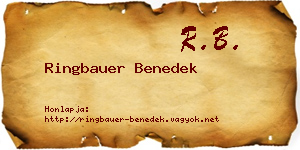 Ringbauer Benedek névjegykártya